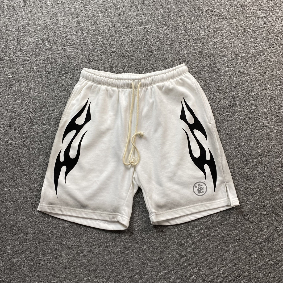 Hellstar Flame Shorts White