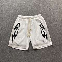 Hellstar Flame Shorts White