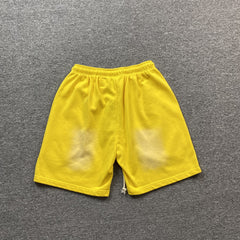 Hellstar Flame Shorts Yellow