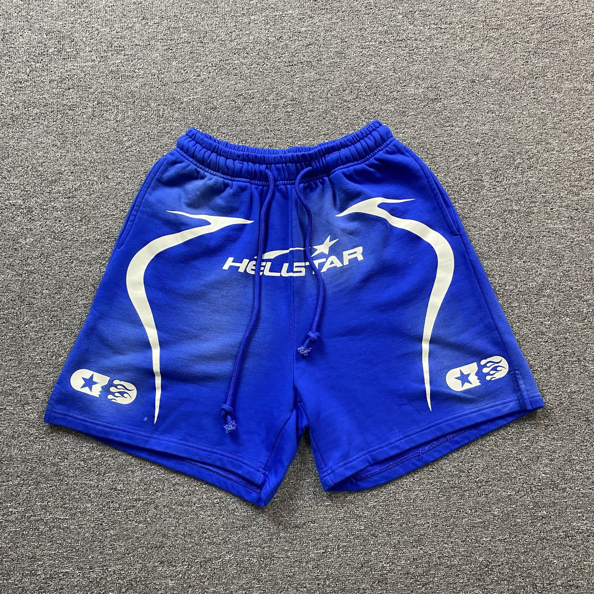 Hellstar Warm Up Shorts Blue
