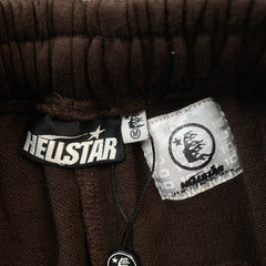 Hellstar Warm Up Shorts Brown