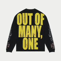 God Speed Long Lonely Road LS T-shirt (Black Wash)