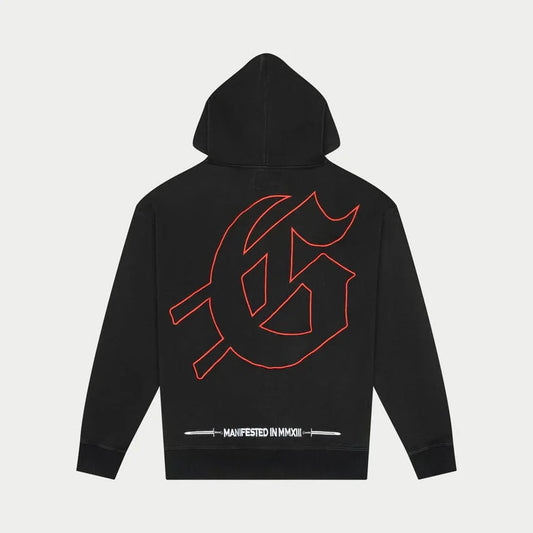 God Speed Mankind vs Ai Embroidered Hoodie (Black)