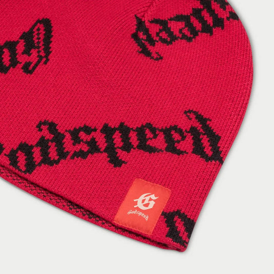 God Speed OG Logo Beanie (Red )