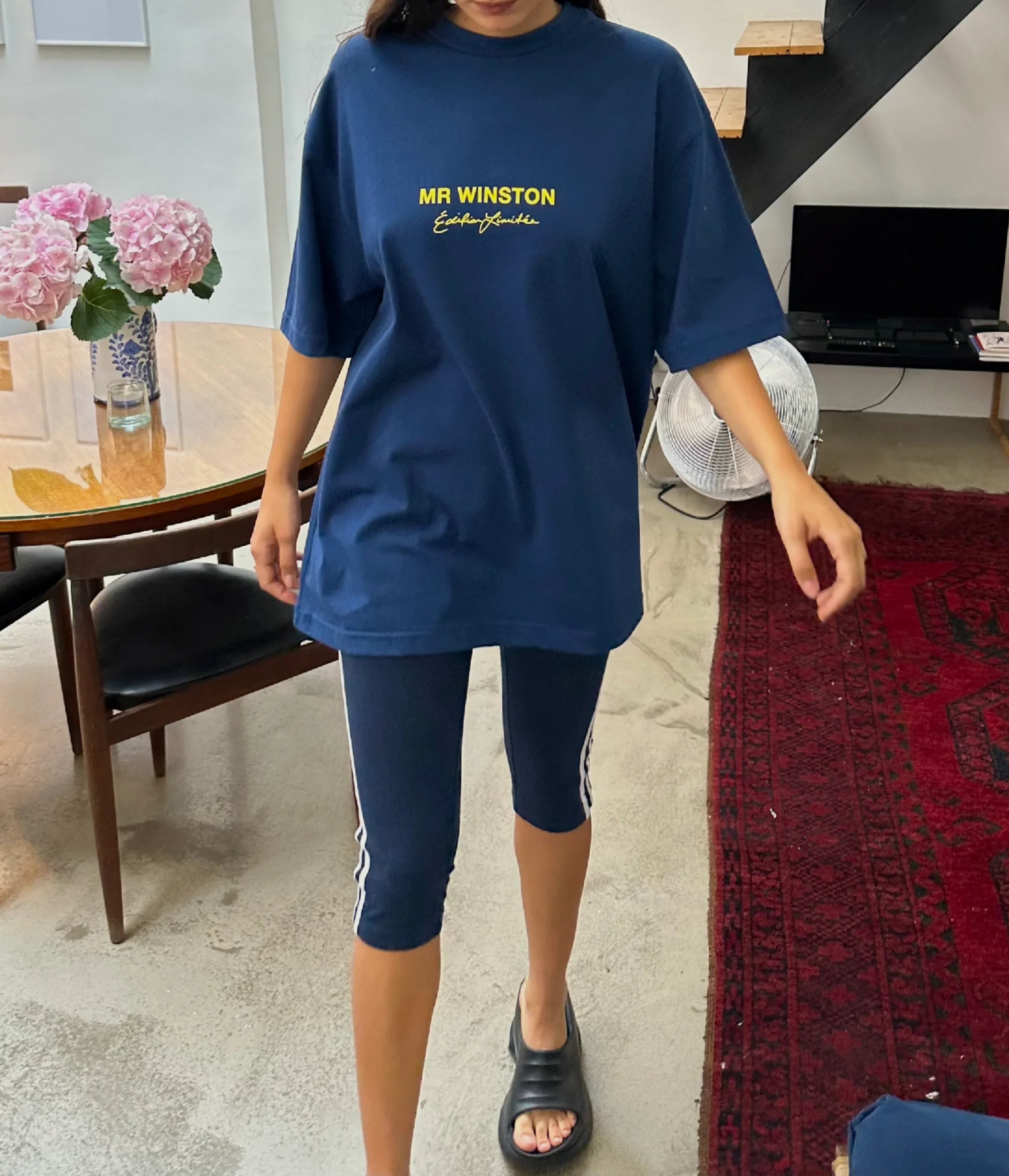 Mr Winston Navy Lounge Tee