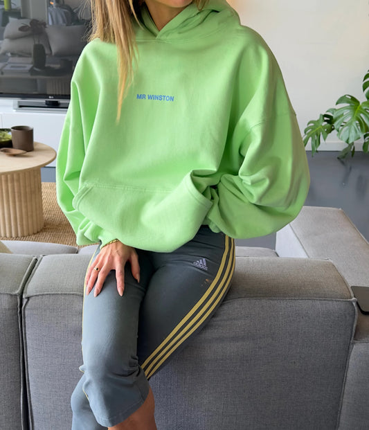 Mr Winston Bright Lime Puff Hoodie