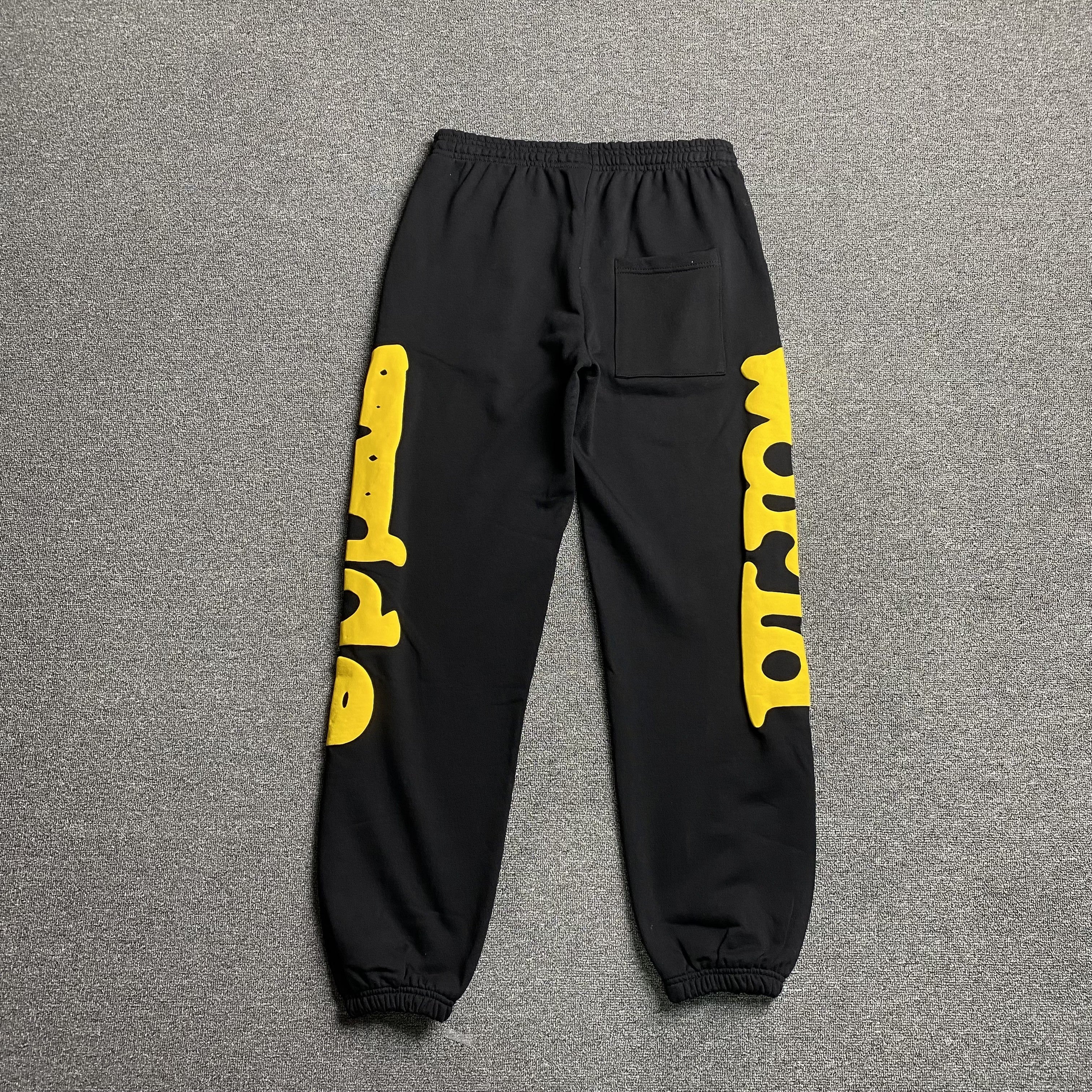 Sp5der Beluga Sweatpants Onyx Yellow