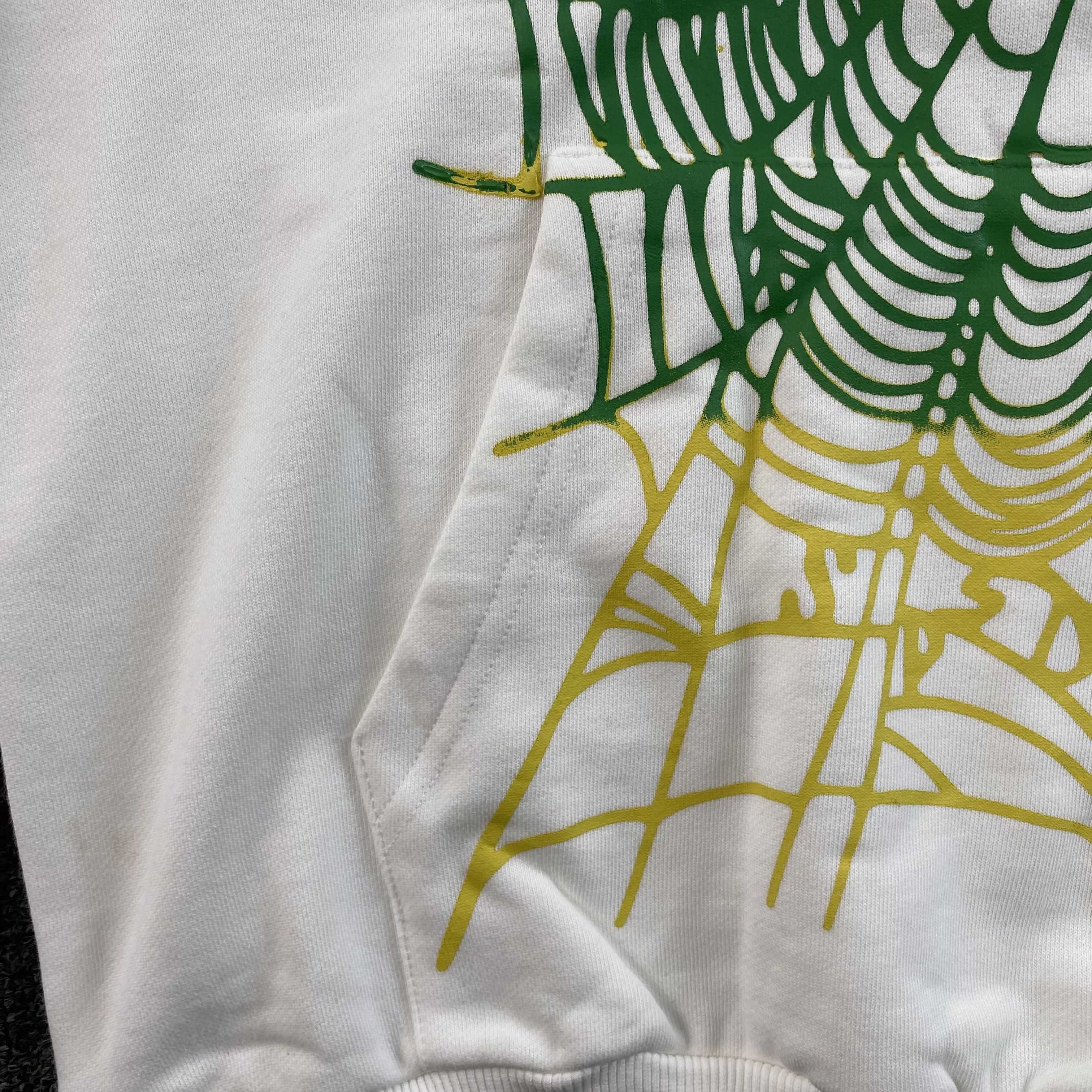 Sp5der OG Web V2 Gradient Hoodie White
