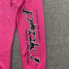 Sp5der P*Nk Sweatpants Pink