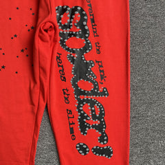 Sp5der P*Nk V2 Sweatpants Red