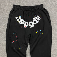 Sp5der Wait Web Sweatpants Black