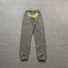 Sp5der Wait Web Sweatpants Slate Grey