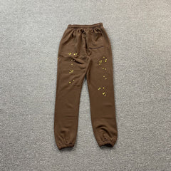 Sp5der Web Sweatpants Brown