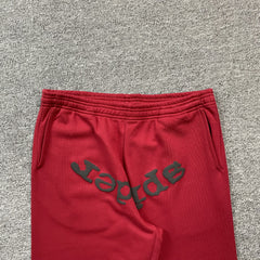 Sp5der Web Sweatpants Red