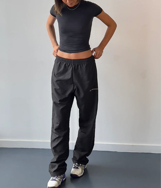 Mr Winston Spray Pants Dark Black