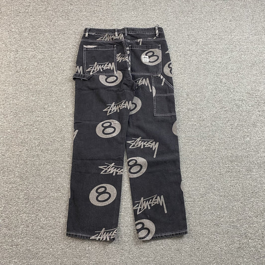 Stussy 8 Ball Jeans Black