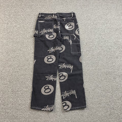 Stussy 8 Ball Jeans Black