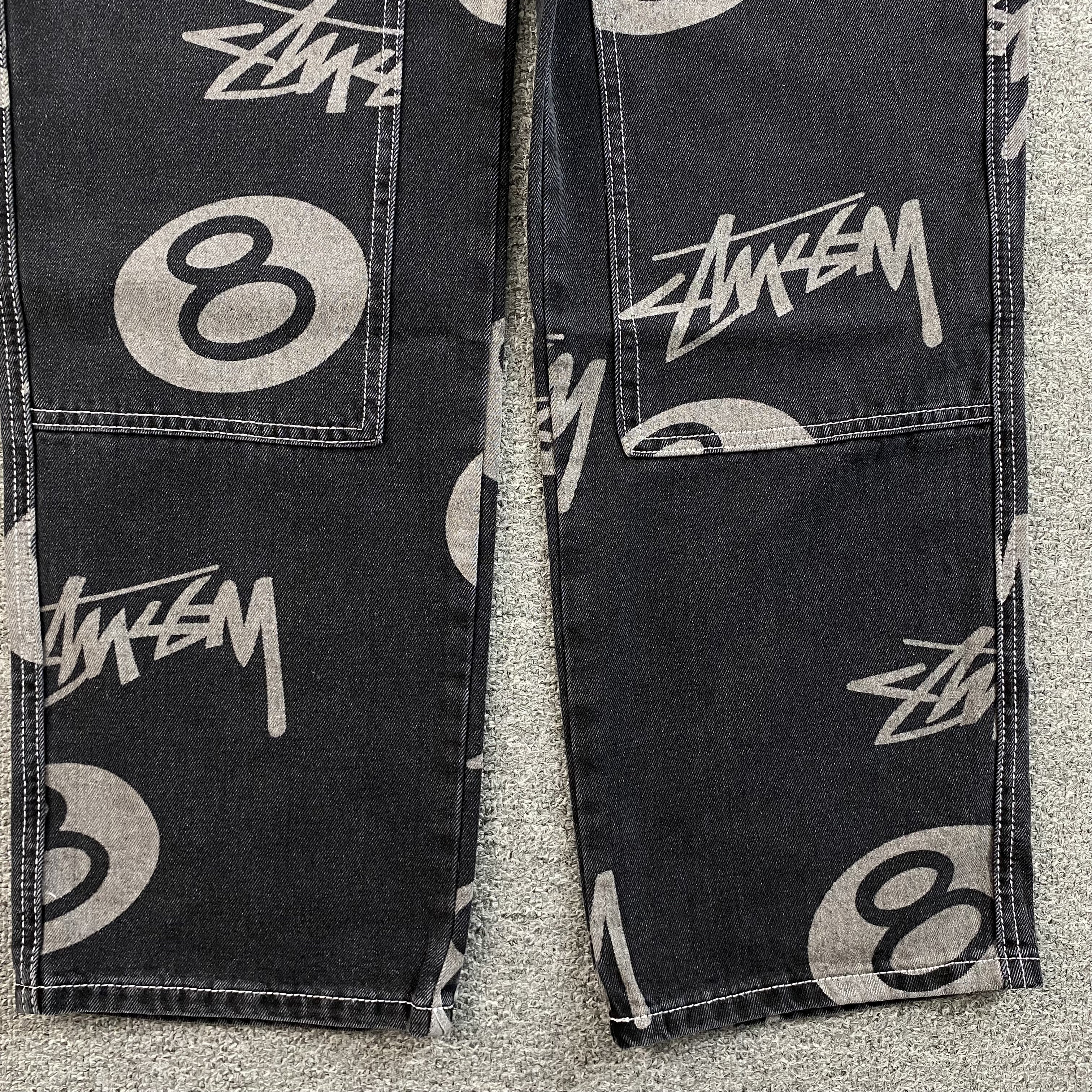 Stussy 8 Ball Jeans Black
