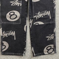 Stussy 8 Ball Jeans Black