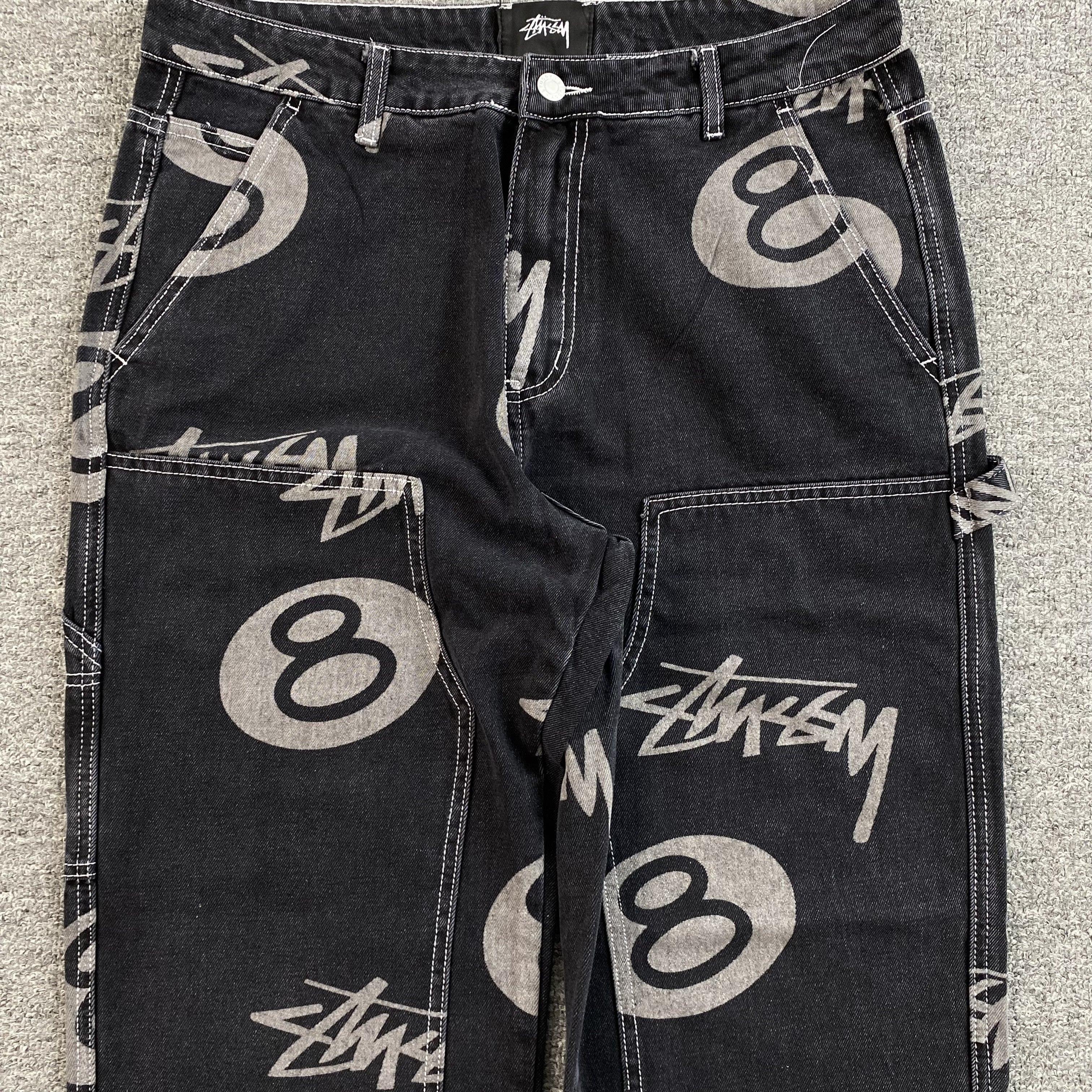 Stussy 8 Ball Jeans Black