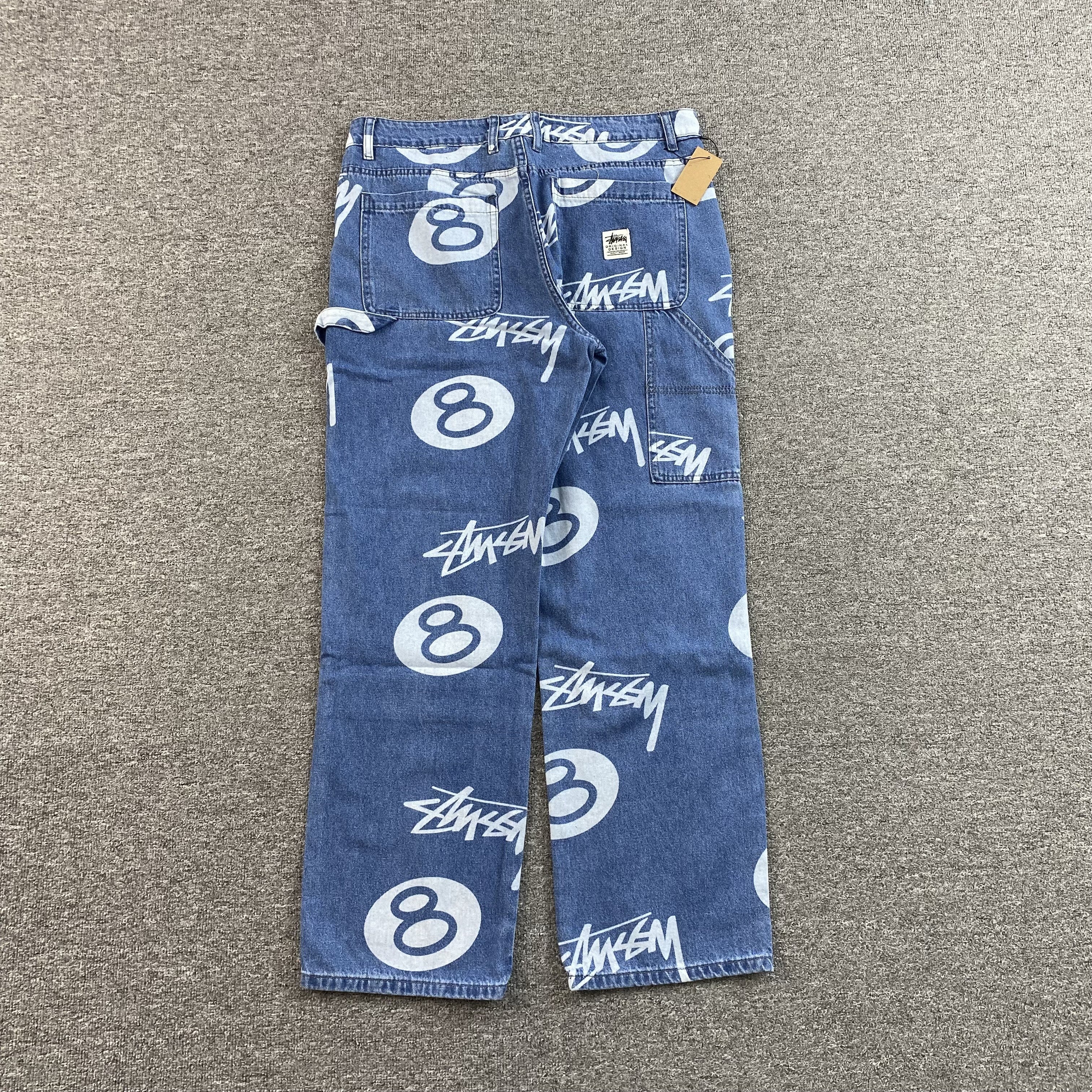Stussy 8 Ball Jeans Blue