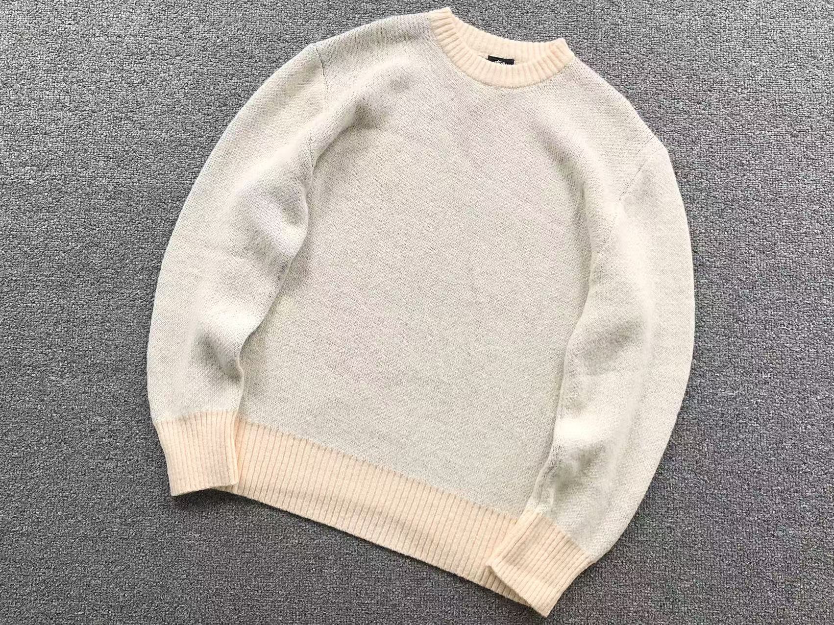Stussy 8 Ball Knit Sweater Cream