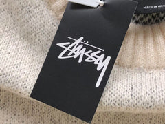 Stussy 8 Ball Knit Sweater Cream