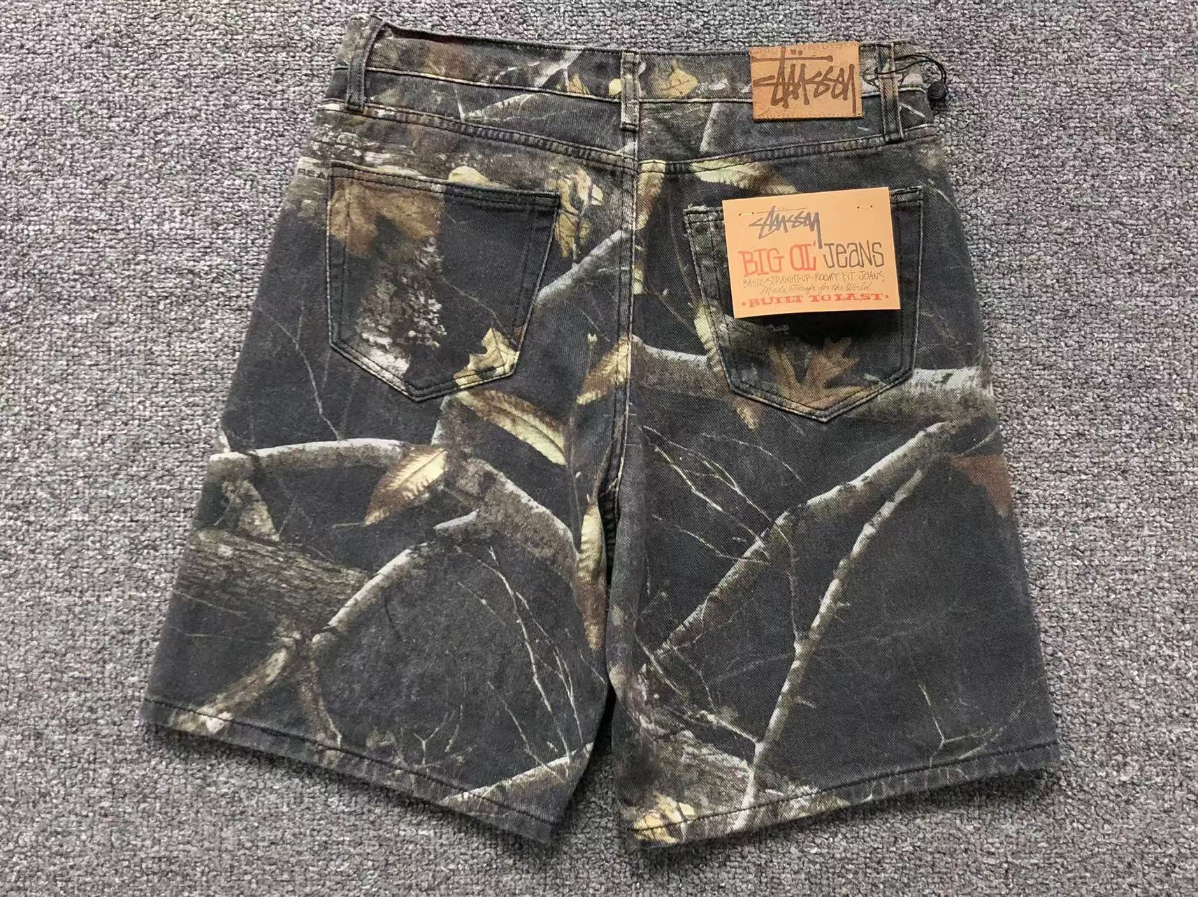 Stussy Big Ol' Denim Shorts Camo