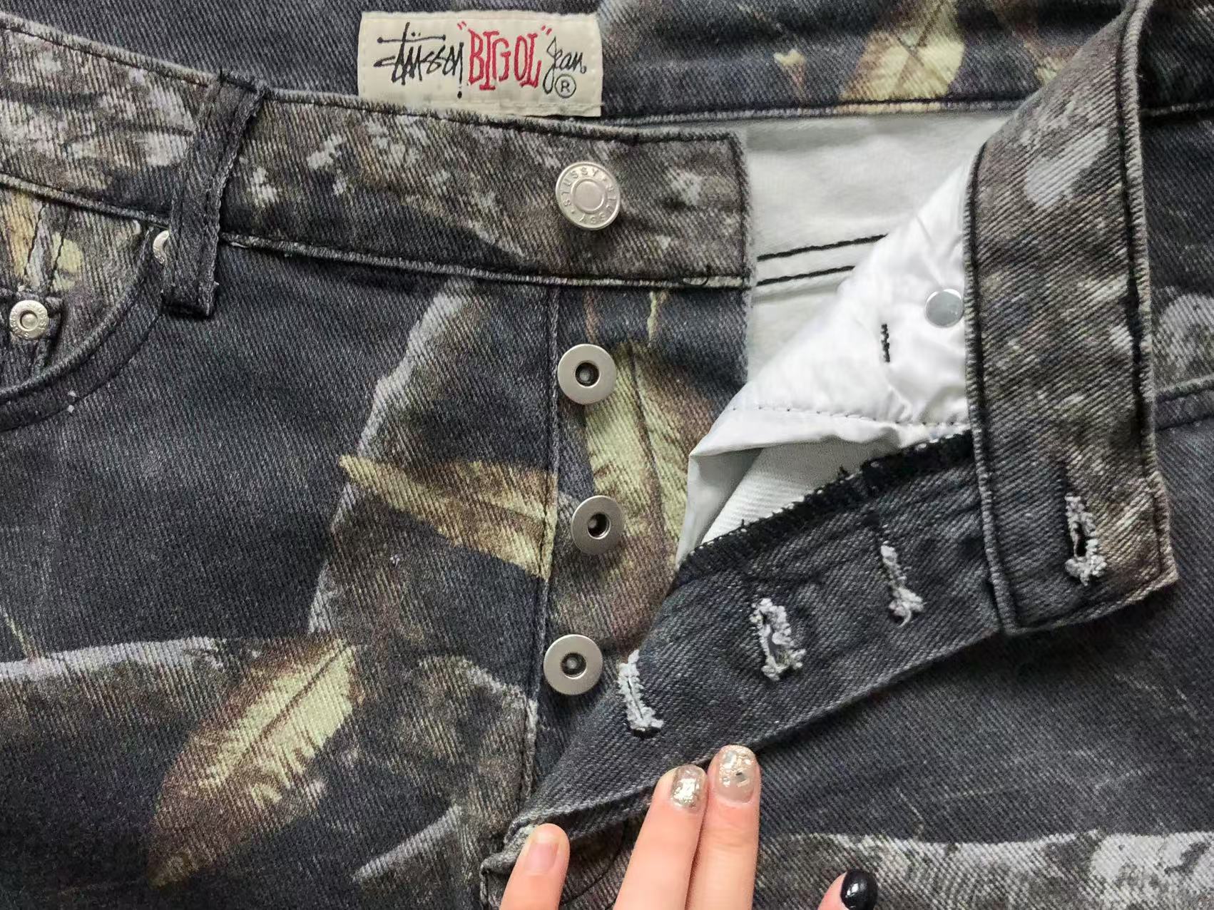 Stussy Big Ol' Denim Shorts Camo