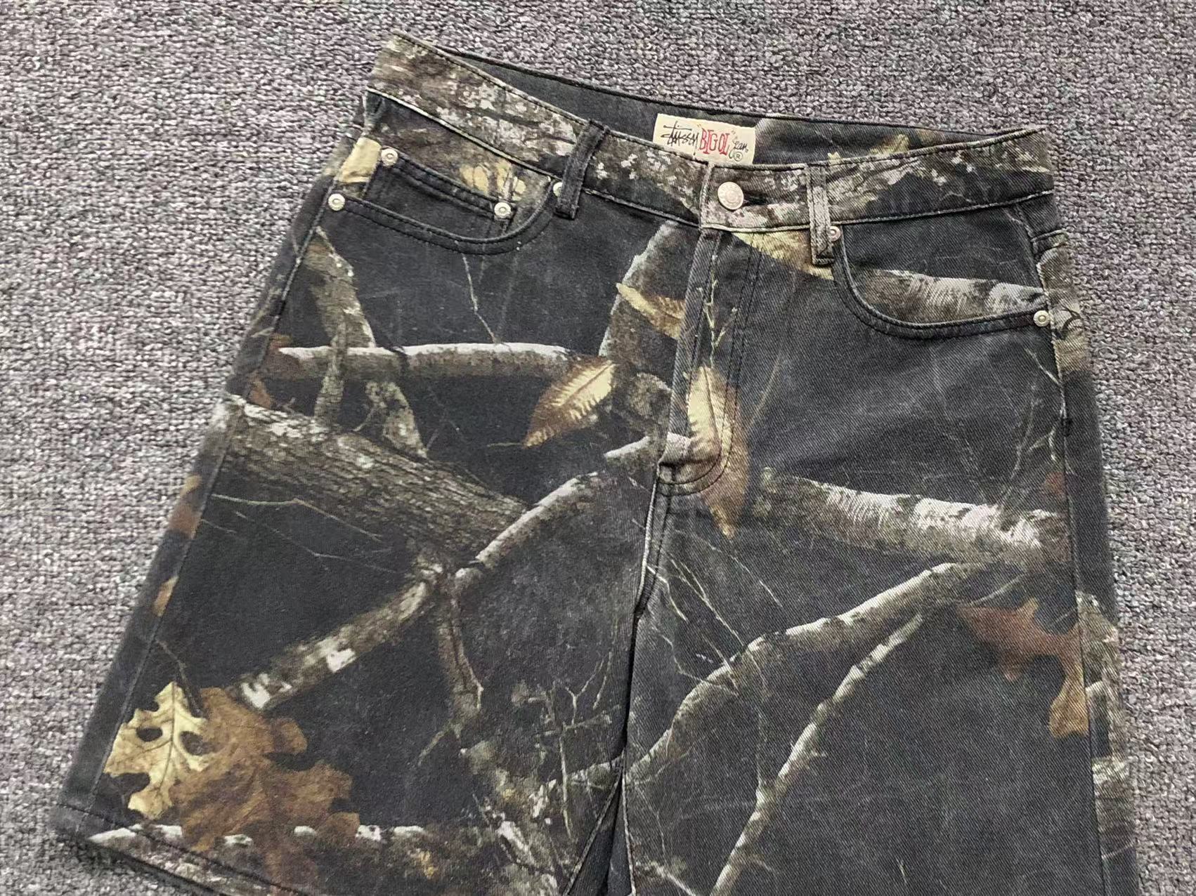 Stussy Big Ol' Denim Shorts Camo