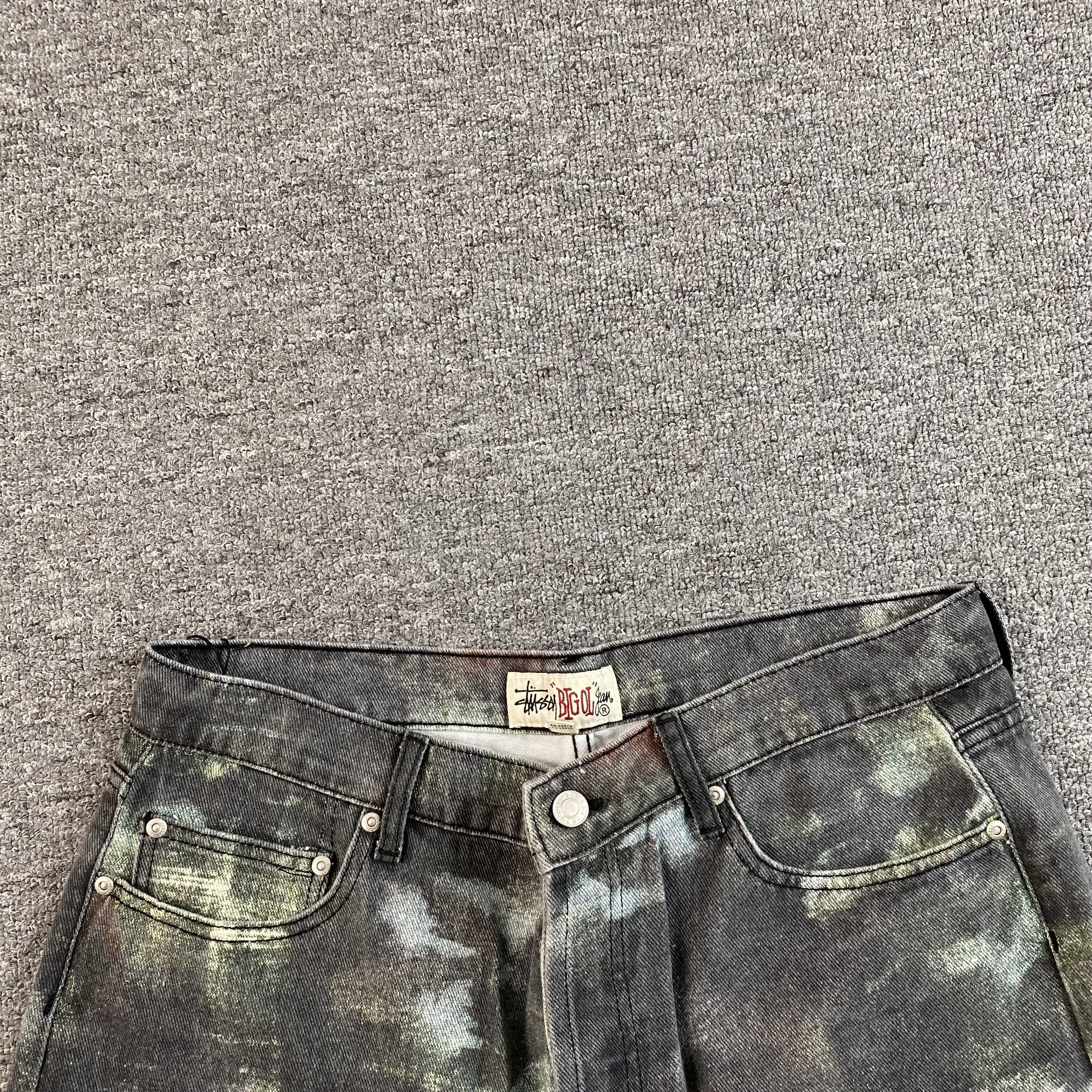 Stussy Big Ol' Stenpat Denim Shorts Camo