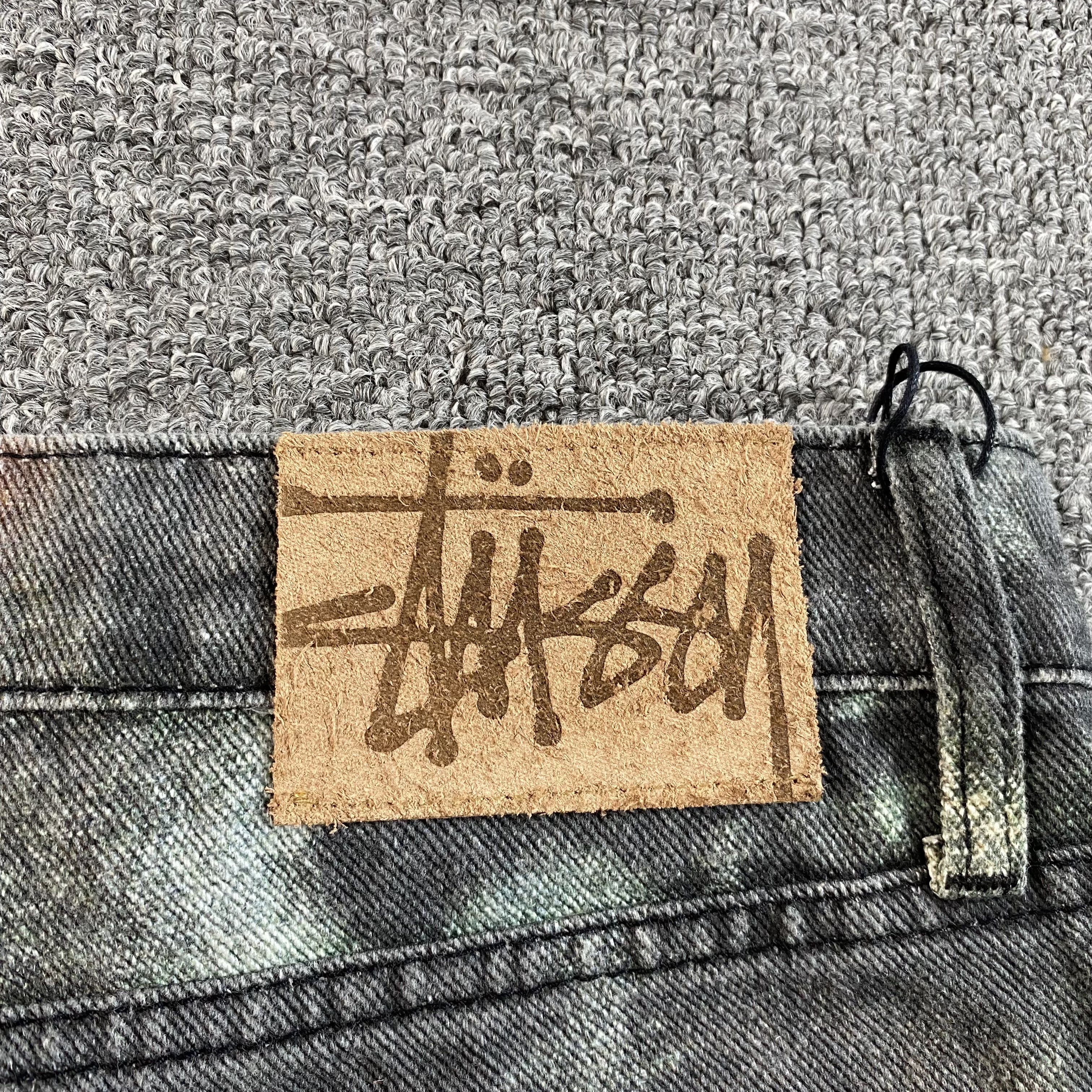 Stussy Big Ol' Stenpat Denim Shorts Camo