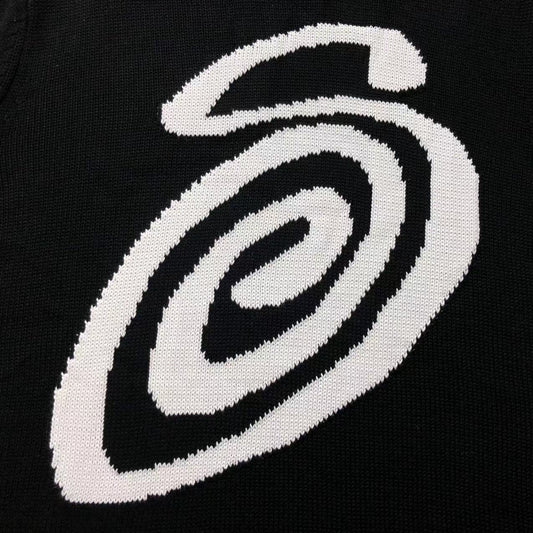 Stussy Curly S Knit Sweater Black