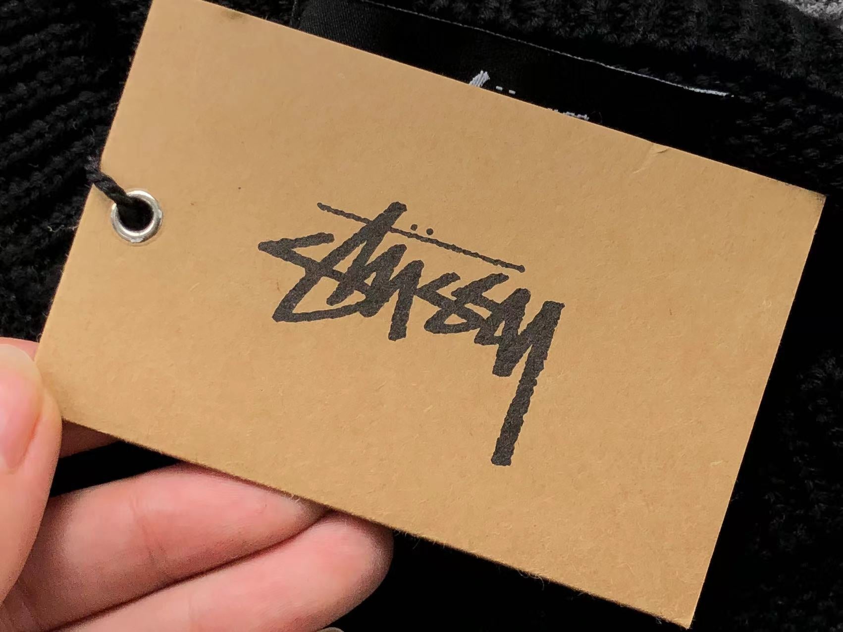 Stussy Curly S Knit Sweater Black