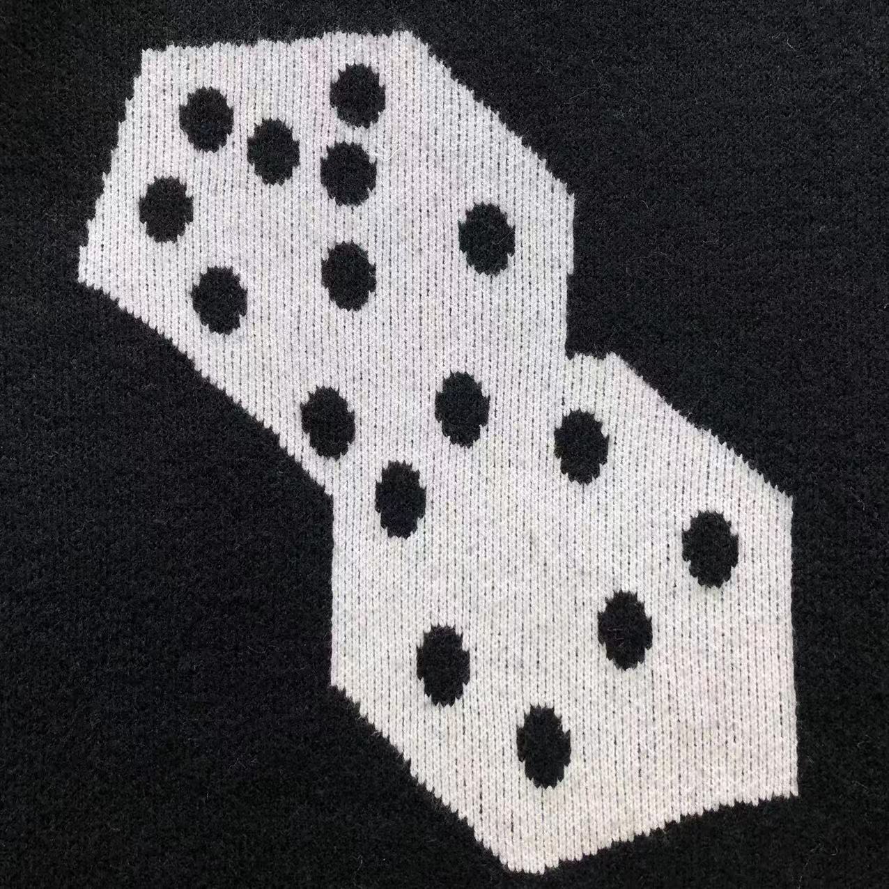 Stussy Dice Mohair Knit Sweater Black