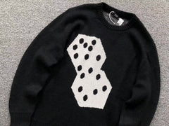 Stussy Dice Mohair Knit Sweater Black