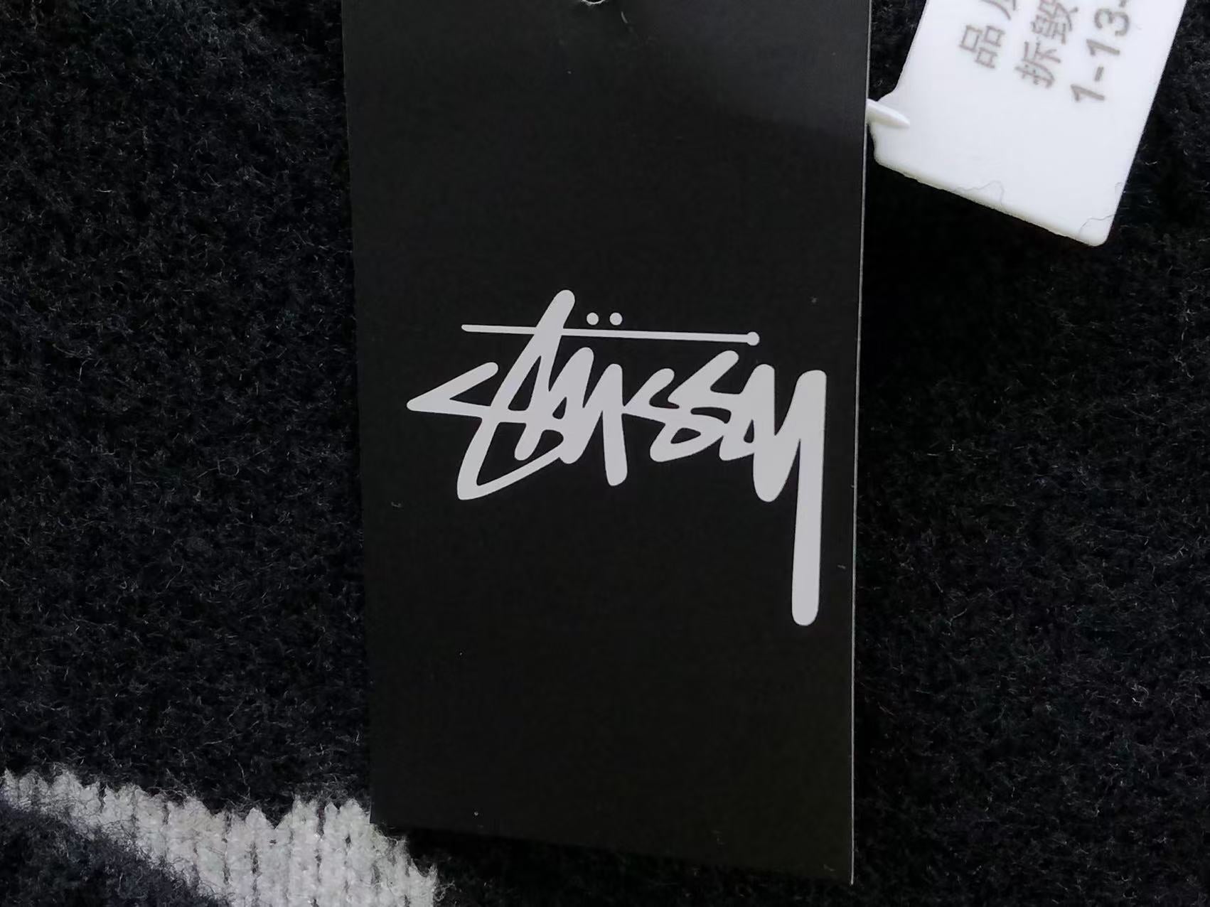 Stussy Dice Mohair Knit Sweater Black