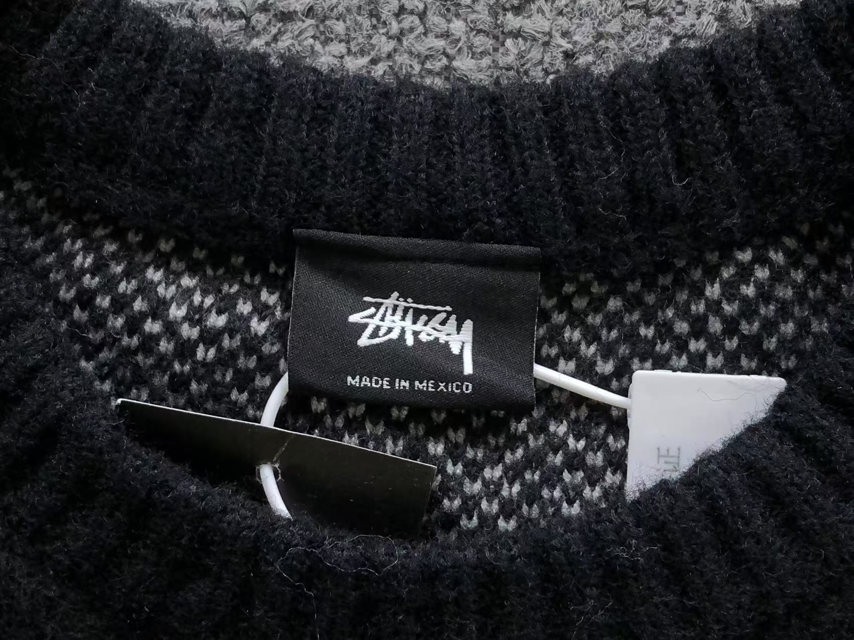 Stussy Dice Mohair Knit Sweater Black