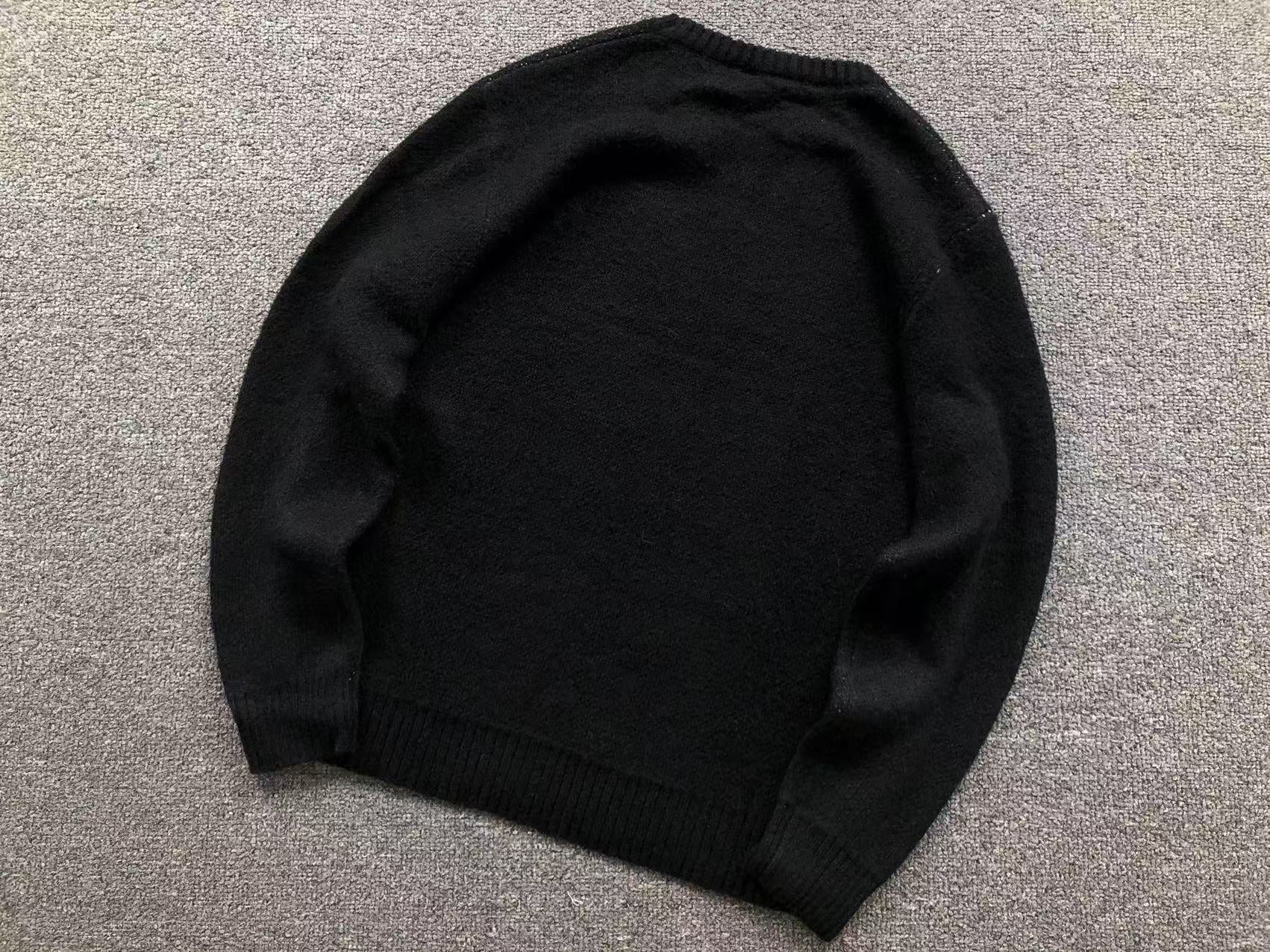 Stussy Dice Mohair Knit Sweater Black