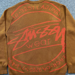 Stussy Laguna Icon Sweater Tan