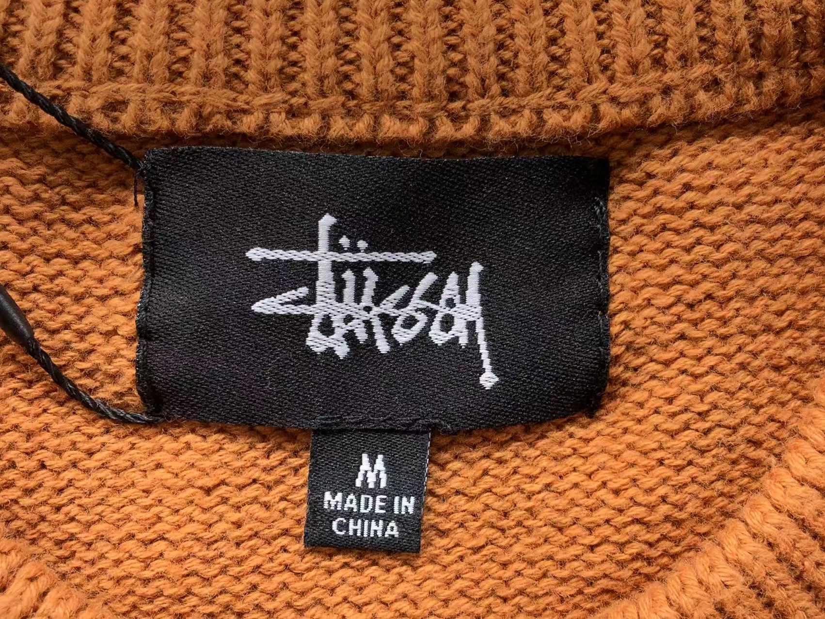 Stussy Surfman Icon Knit Sweater Brown