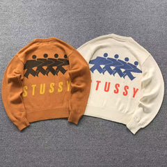 Stussy Surfman Icon Knit Sweater Ivory