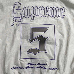 Supreme Old English Track Jacket White