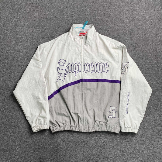Supreme Old English Track Jacket White