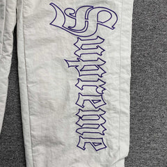 Supreme Old English Track Pants White