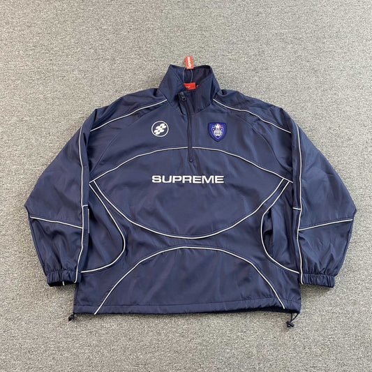 Supreme Reflective Piping Pullover Navy