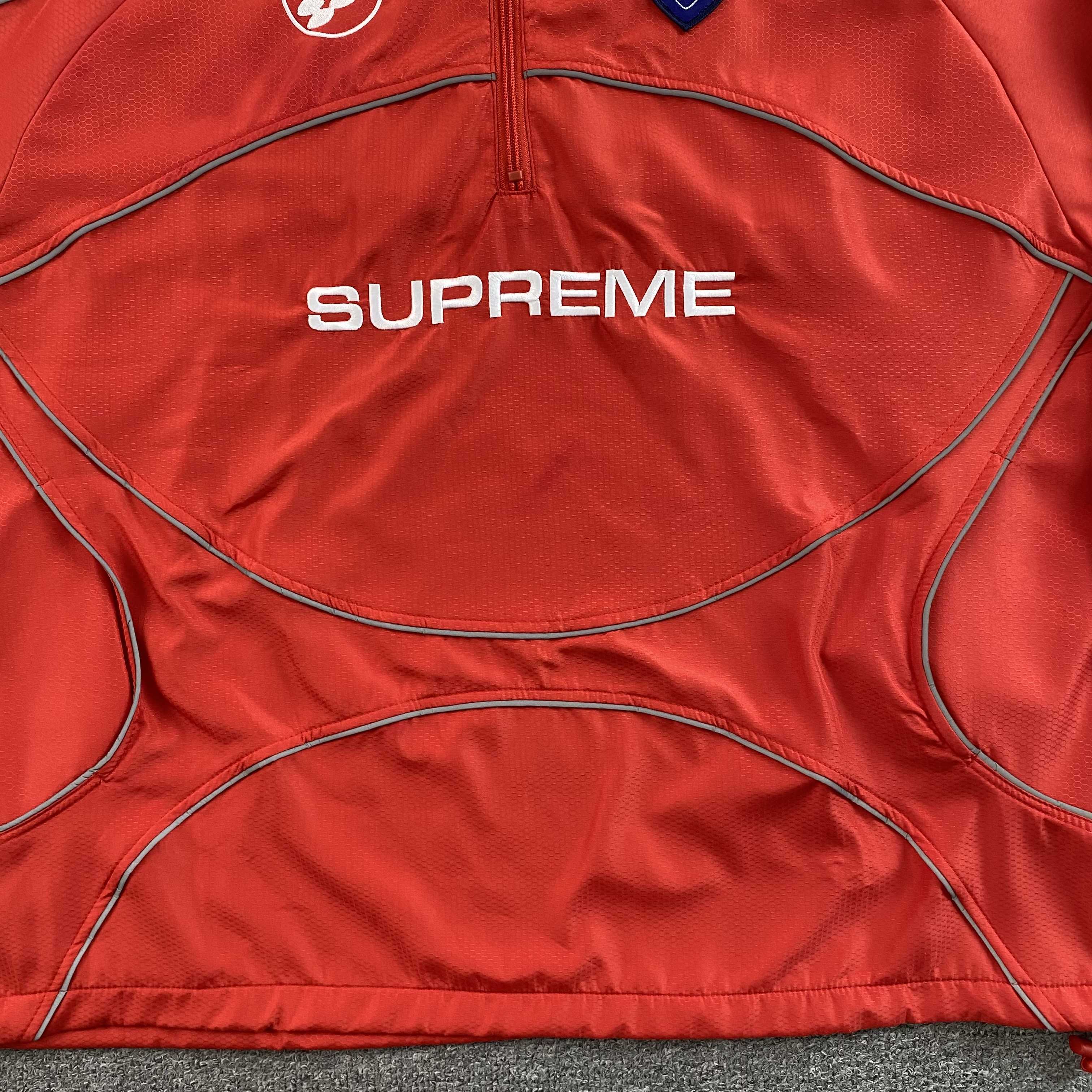 Supreme Reflective Piping Pullover Red