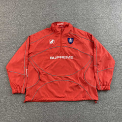 Supreme Reflective Piping Pullover Red