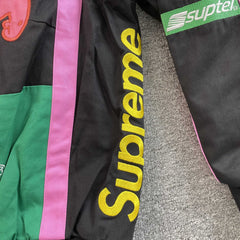 Supreme SpongeBob SquarePants Jeff Hamilton Racing Jacket Black