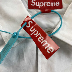 Supreme SpongeBob SquarePants Jeff Hamilton Racing Jacket White